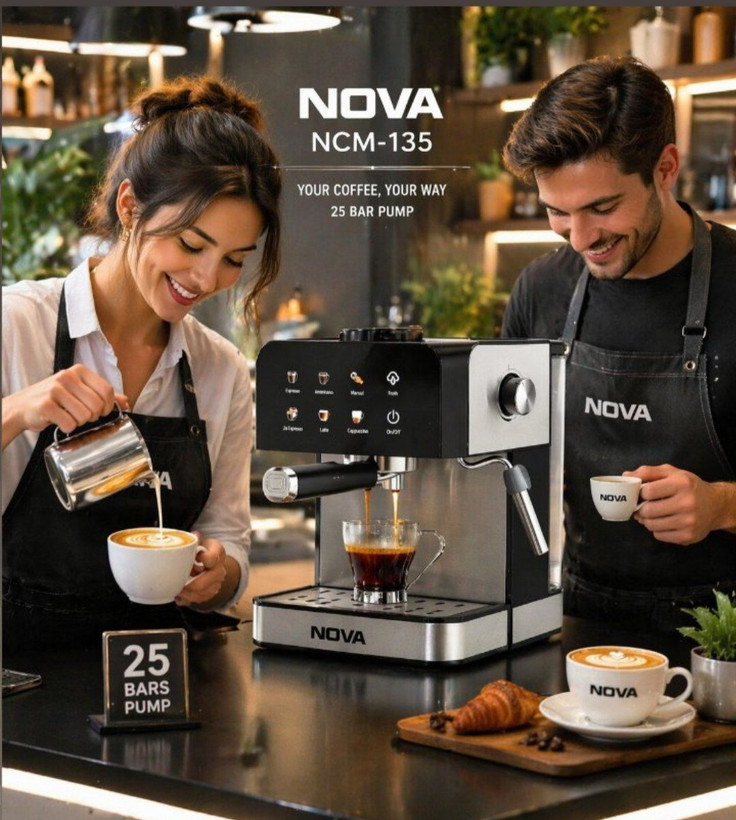 اسپرسوساز NOVA نوا NCM-135 اتوماتیک لمسی پمپ 25 بار