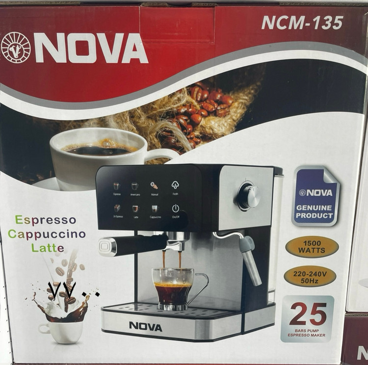 اسپرسوساز NOVA نوا NCM-135 اتوماتیک لمسی پمپ 25 بار