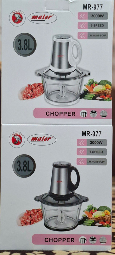 خردکن مایر maier MR-977 کاسه پیرکس ۳/۸ لیتر