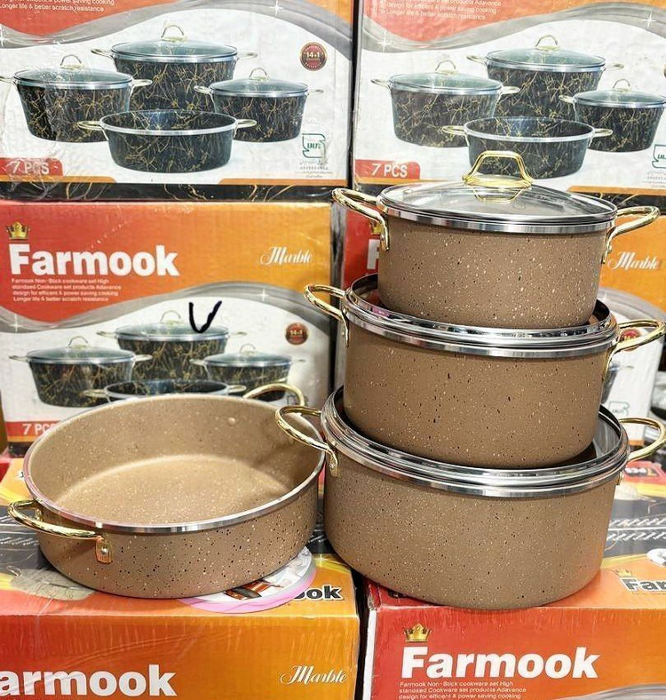 سرویس قابلمه ۷پارچ فرموک Farmook رنگبندی
