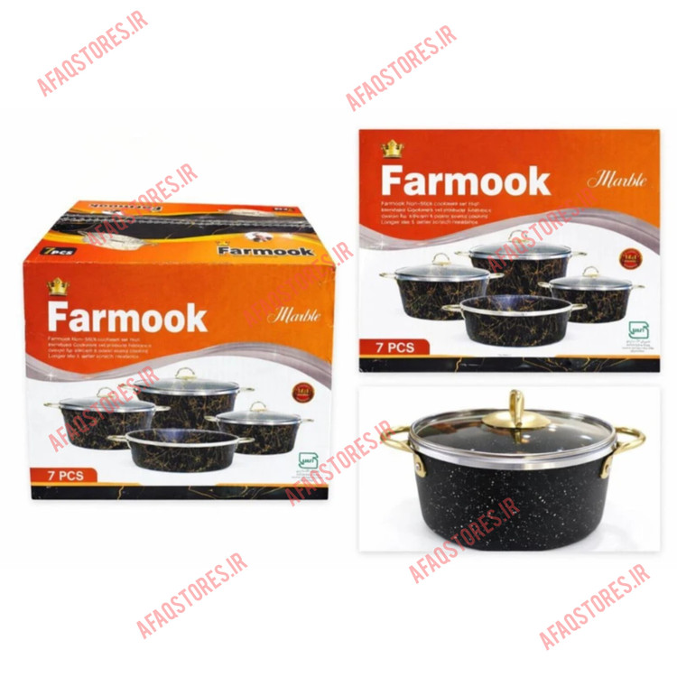 سرویس قابلمه ۷پارچ فرموک Farmook رنگبندی
