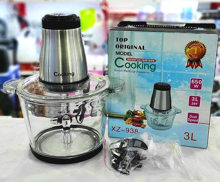 خردکن کوکینگ کاسه شیشه ای ۳لیتری XZ-938