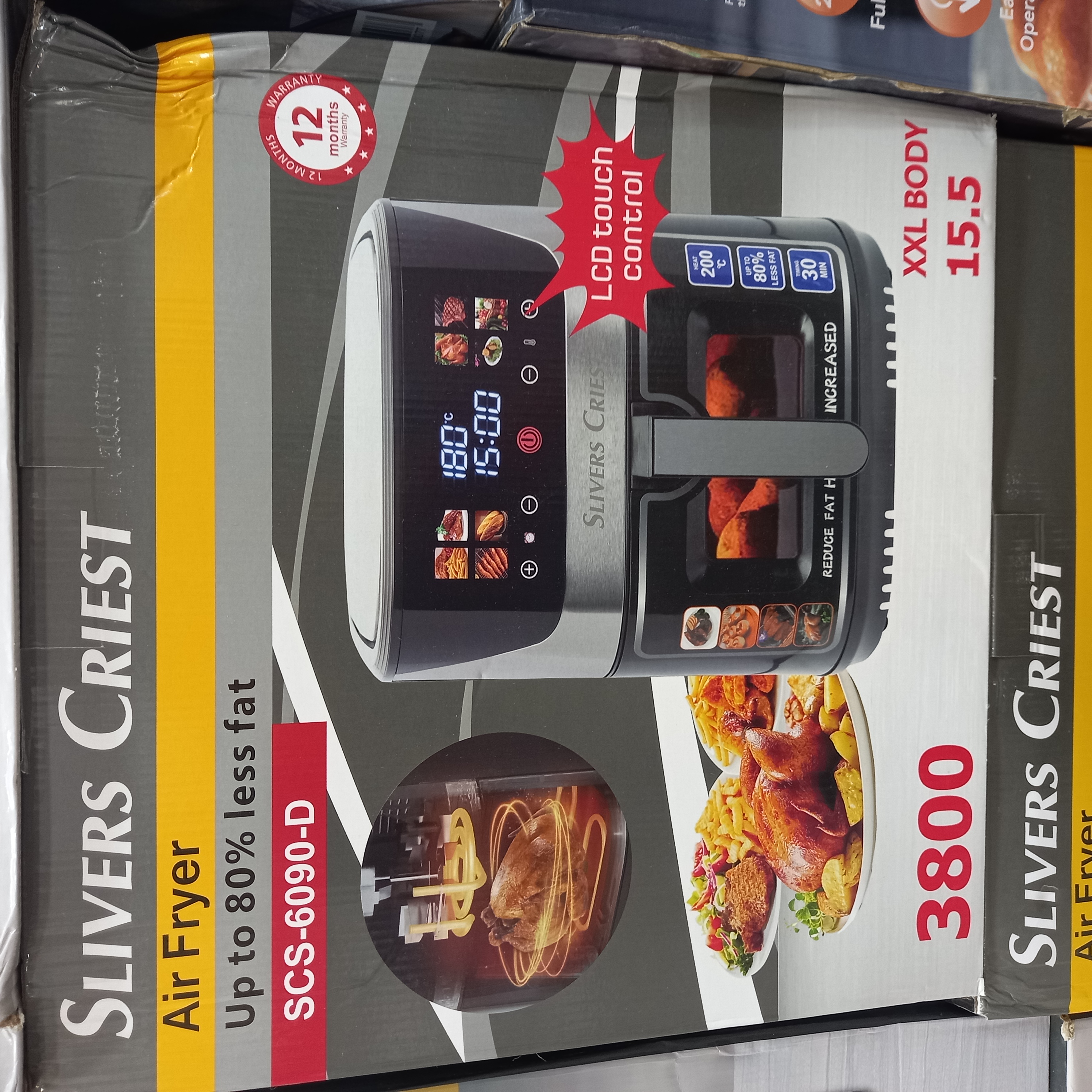 سرخ کن سیلورکرست SLIVER CRIEST SCS-6090-D ظرفیت ۱۵/۵ لیتر دو المنت