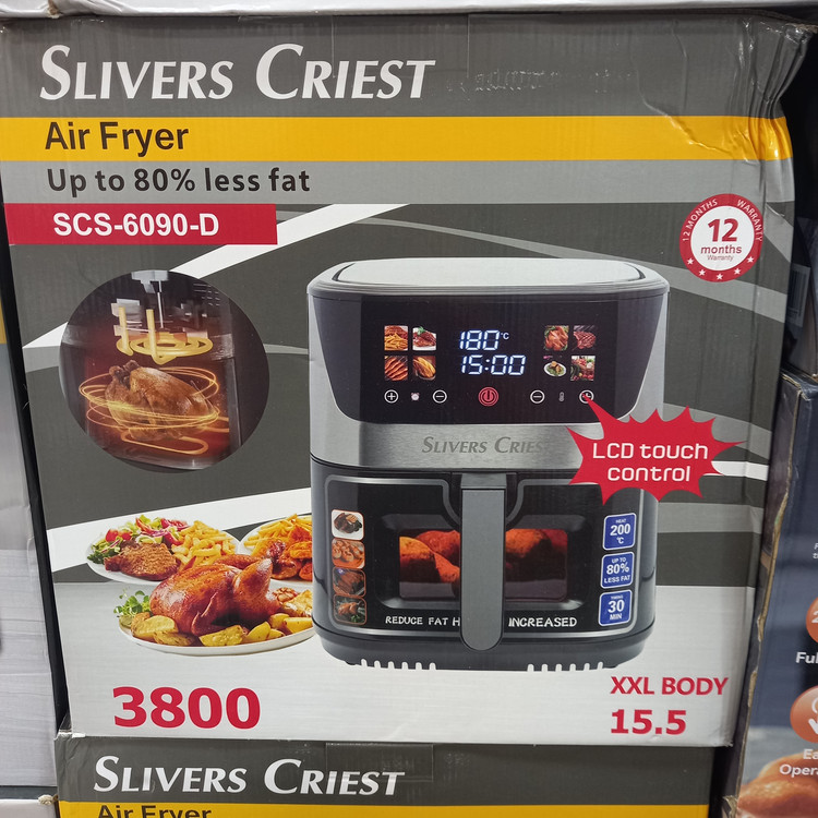 سرخ کن سیلورکرست SLIVER CRIEST SCS-6090-D ظرفیت ۱۵/۵ لیتر دو المنت